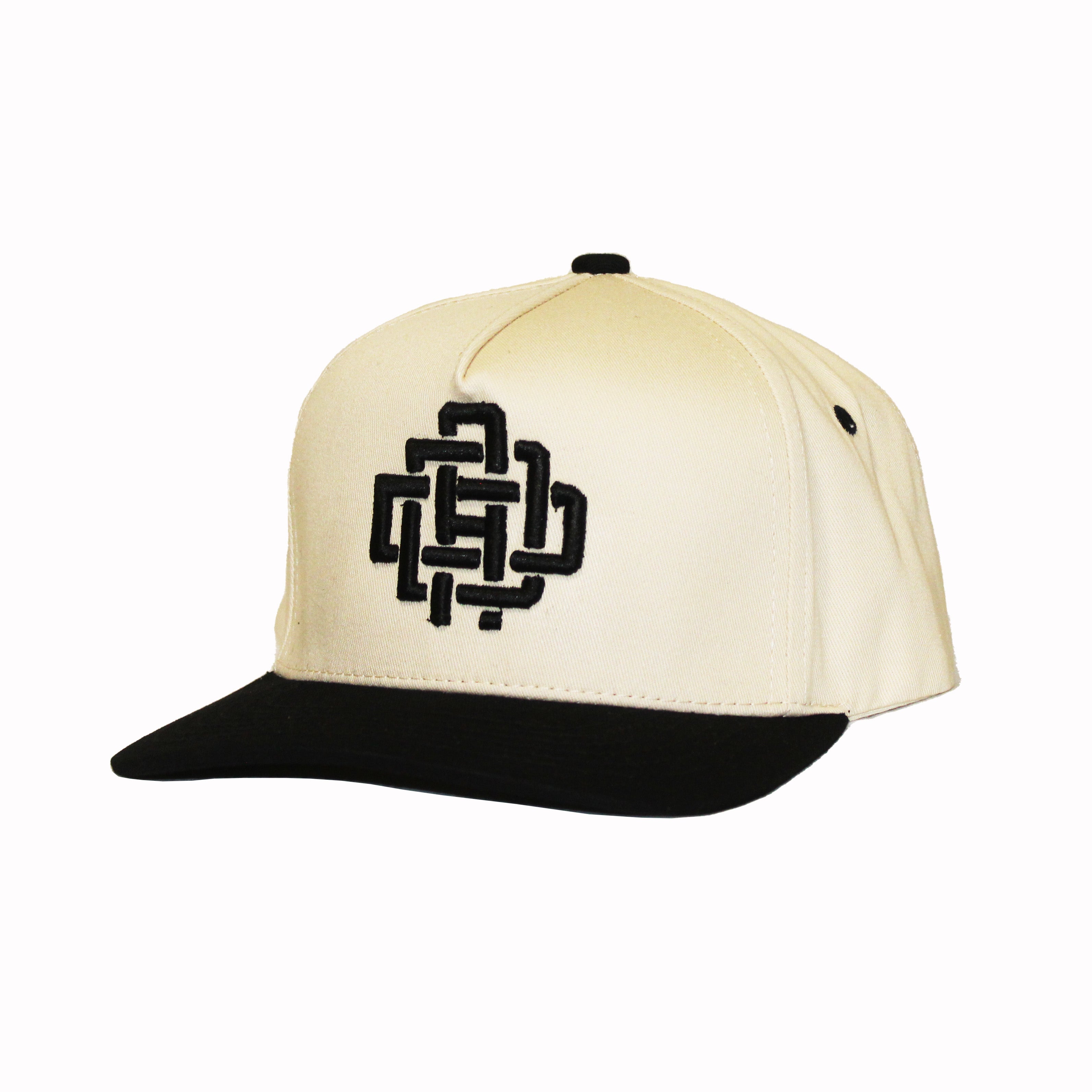 DAD Monogram  Hat – Black and Off White Nissi cap