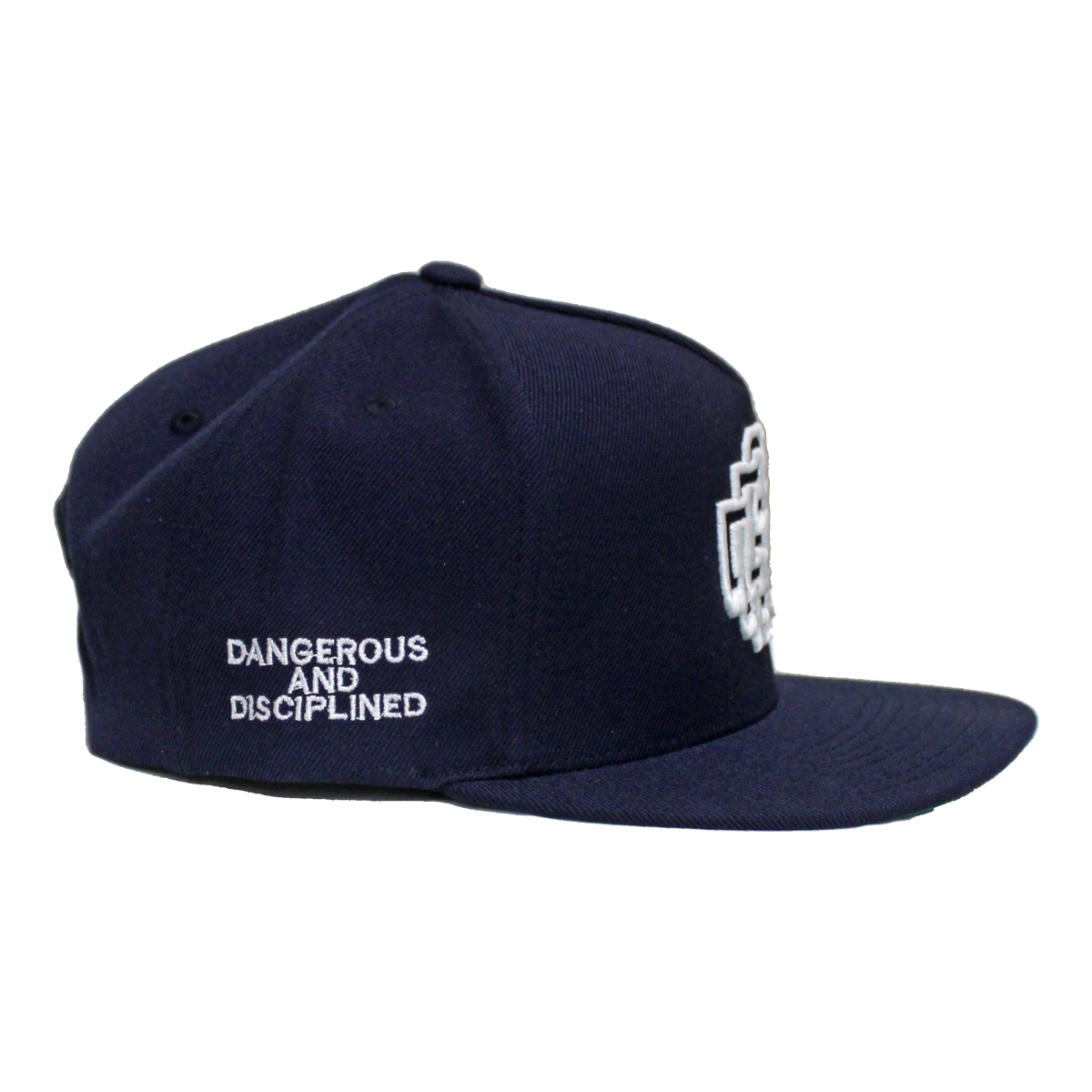 DAD Monogram Snapback Hat – Navy Blue Premium Cap