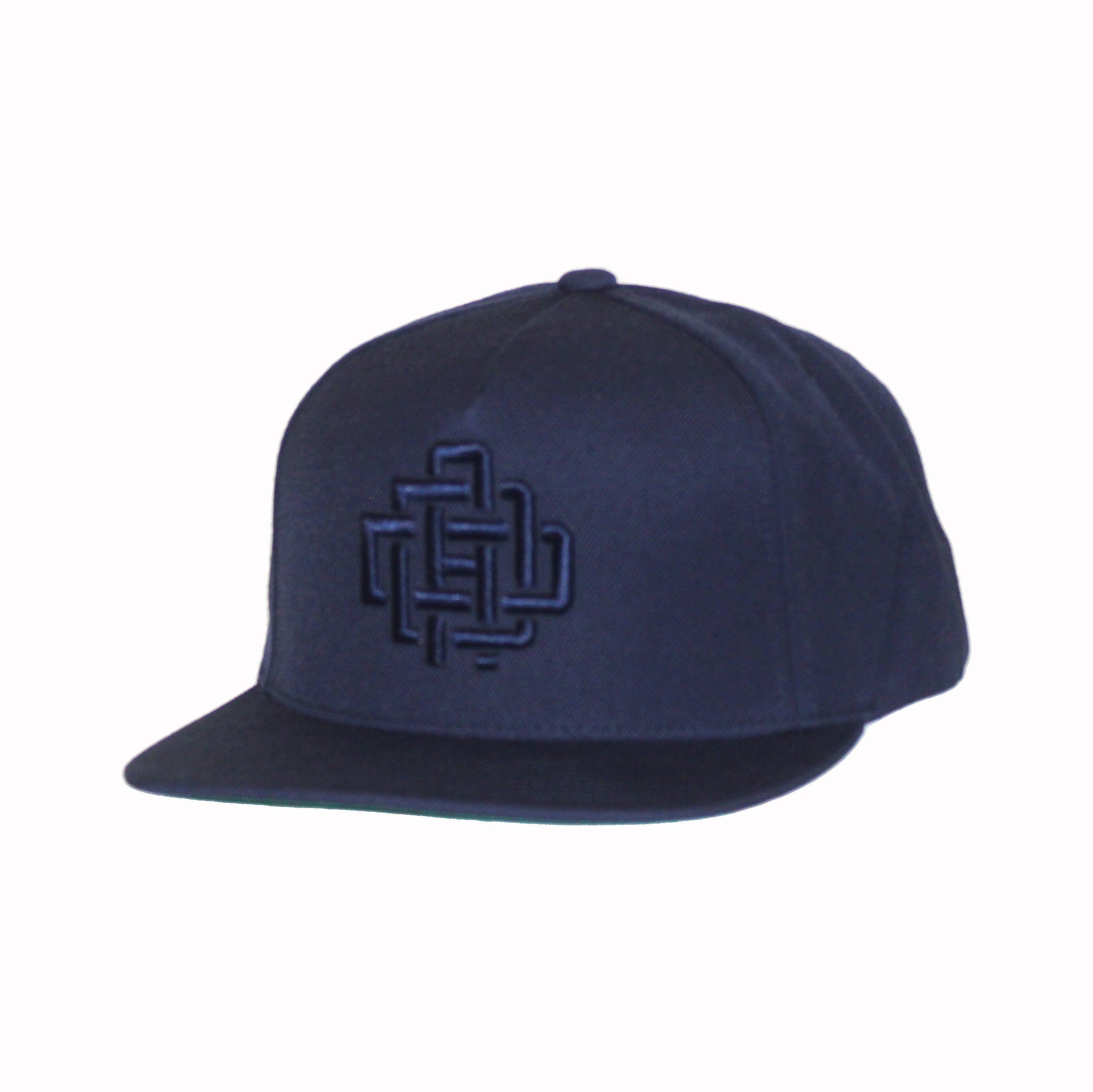 DAD Monogram Snapback Hat – Navy Blue Premium Cap
