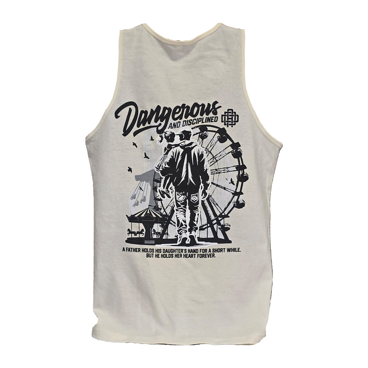 Off White Dad and Daughter DAD Acronym Tank top Back