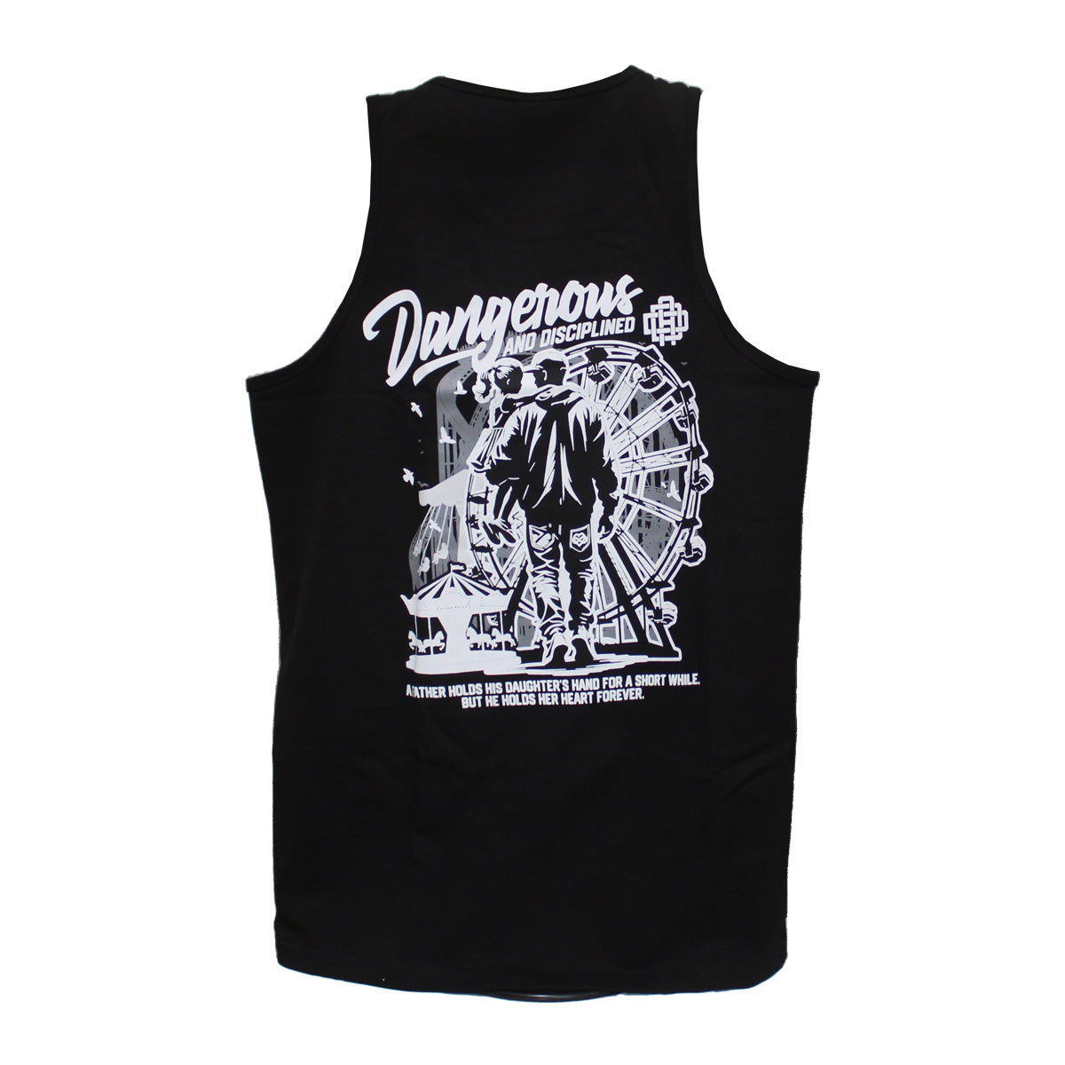 BLACK Dad and Daughter DAD acronym Tank Top