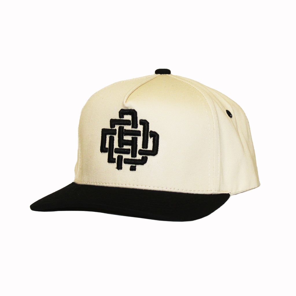DAD Monogram  Hat – Black and Off White Nissi cap