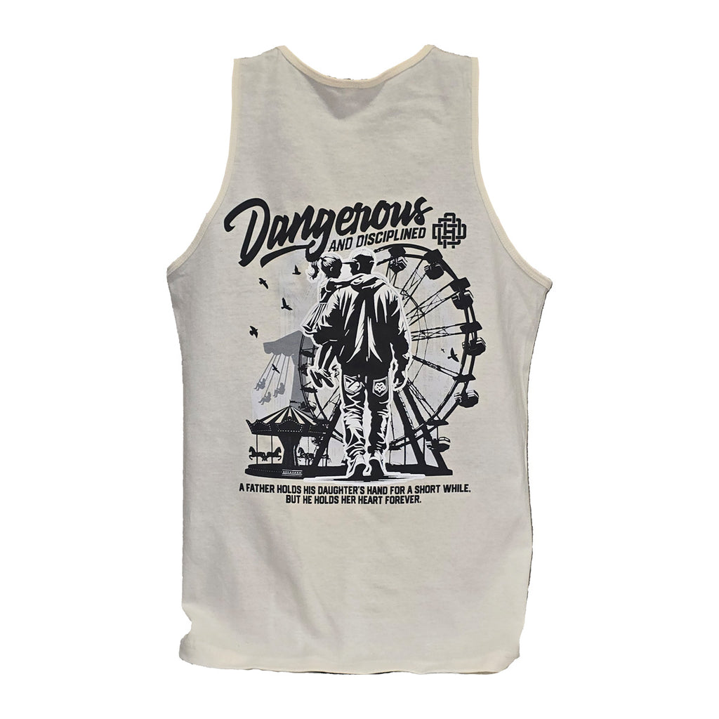 Off White Dad and Daughter DAD Acronym Tank top Back