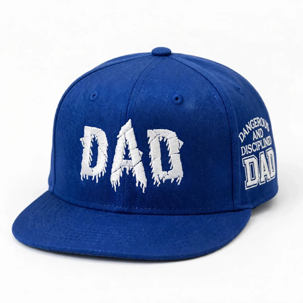 DAD Dangerous And Disciplined Shredded DAD Hat, New Era edition, ADJUSTABLE SNAPBACK